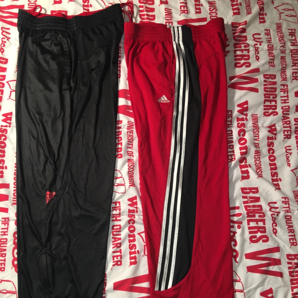 2 Adidas pants size medium